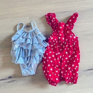Gap swimsuit and bubble